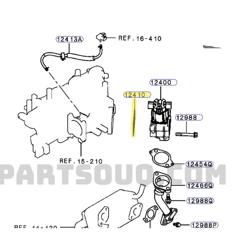 Load image into Gallery viewer, Genuine EGR Valve To Intake Manifold Gasket For Mitsubishi Triton ML 4M41 3.2L 2006-2009