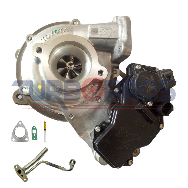 Load image into Gallery viewer, Genuine Billet Turbo Charger With Genuine Oil Feed Pipe For Toyota Hilux/Prado/Fortuner/HiAce 1GD-FTV 2.8L 17201-11080
