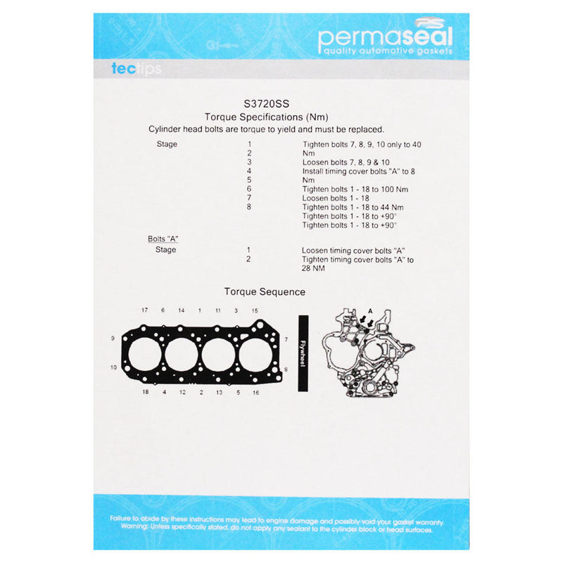 Load image into Gallery viewer, Permaseal Head Gasket For Nissan Patrol GU ZD30 3.0L CRD 2007 Onwards 2 Notches Grade 2 0.7mm