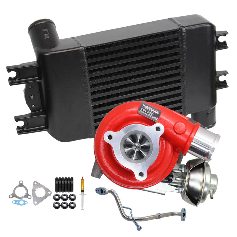 Load image into Gallery viewer, GEN1 High Flow Turbo Charger With 70mm Intercooler And Genuine Oil Feed Pipe For Nissan Patrol GU ZD30 3.0L Common Rail 2007-2016