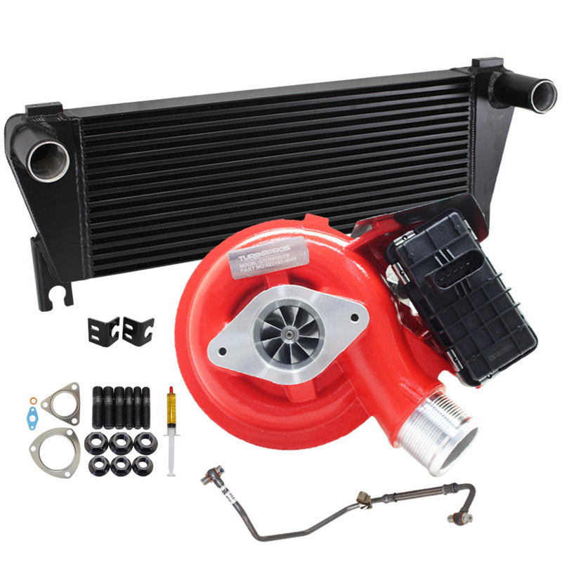 Load image into Gallery viewer, GEN1 High Flow Turbo Charger With 70mm Intercooler And Genuine Oil Feed Pipe For Ford Everest 3.2L 2015 Onwards