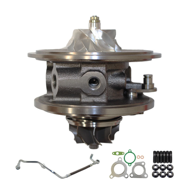 Load image into Gallery viewer, Upgrade Billet Turbo Cartridge CHRA Core With Oil Feed Pipe For Toyota LandCruiser 200 Series VDJ200 1VD-FTV 4.5L Passenger Side