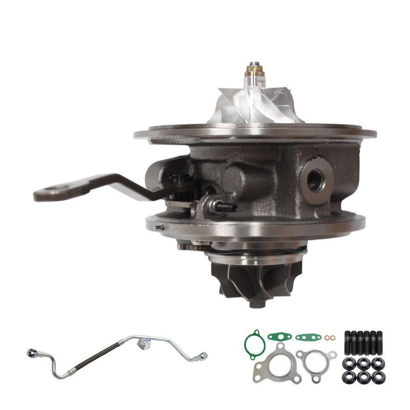 Load image into Gallery viewer, Upgrade Billet Turbo Cartridge CHRA Core With Oil Feed Pipe For Toyota LandCruiser 200 Series VDJ200 1VD-FTV 4.5L Driver Side