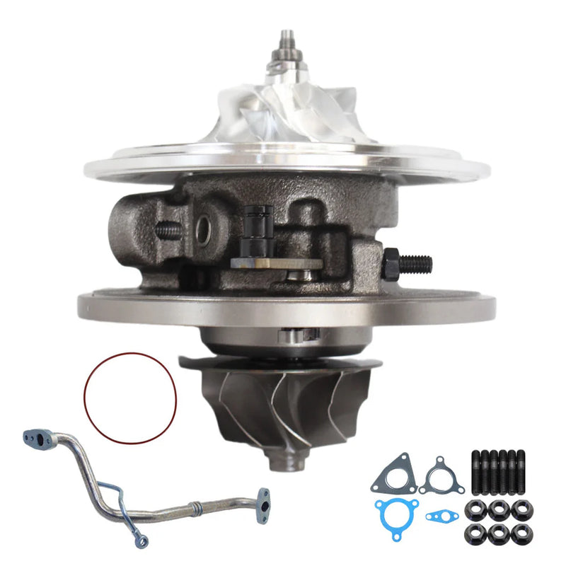 Load image into Gallery viewer, Upgrade Billet Turbo Cartridge CHRA Core With Oil Feed Pipe For Nissan Patrol GU ZD30 3.0L Oil Cooled