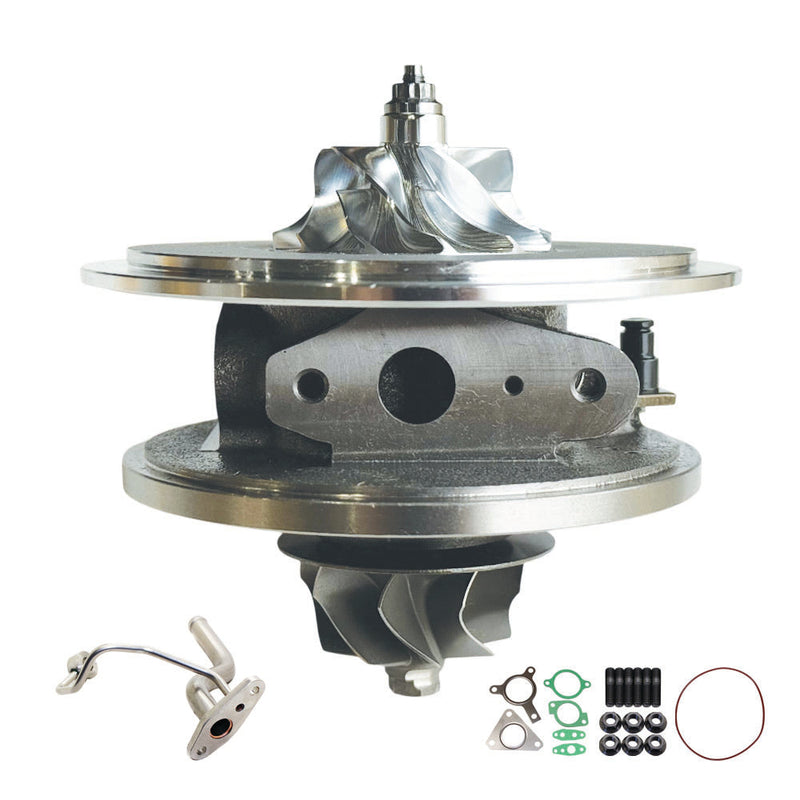 Load image into Gallery viewer, Upgrade Billet Turbo Cartridge CHRA Core With Oil Feed Pipe For Nissan Pathfinder R51/Navara D40 YD25 2.5L 3-Bolt