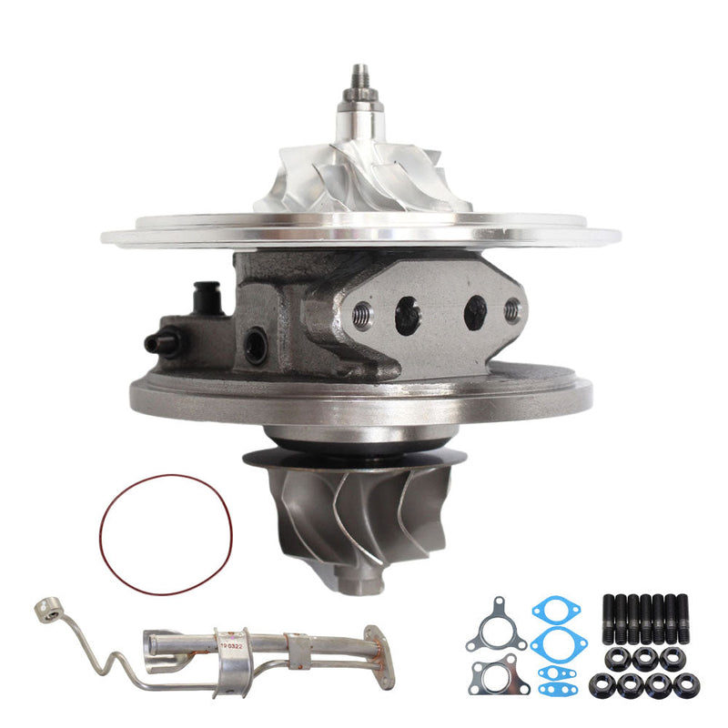 Load image into Gallery viewer, Upgrade Billet Turbo Cartridge CHRA Core With Oil Feed Pipe For Nissan Pathfinder R51 YD25 2.5L 4-Bolt