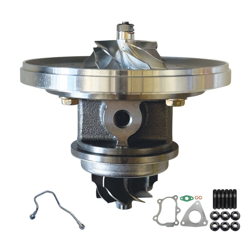 Load image into Gallery viewer, Upgrade Billet Turbo Cartridge CHRA Core With Oil Feed Pipe For Nissan Navara D22 ZD30 3.0L HT12-19B