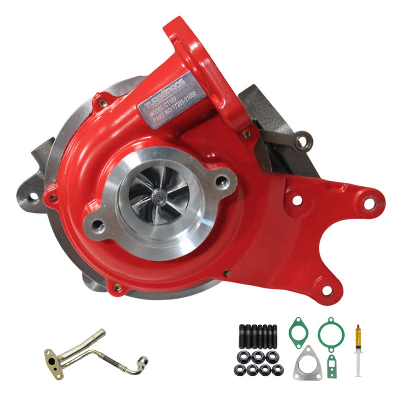 Load image into Gallery viewer, GEN1 High Flow Turbo Charger With Genuine Oil Feed Pipe For Toyota Fortuner 1GD-FTV 2.8L