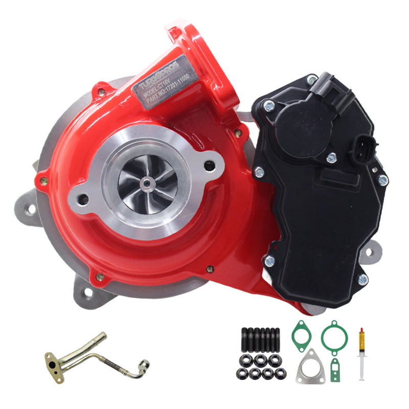 Load image into Gallery viewer, GEN1 High Flow Turbo Charger With Genuine Oil Feed Pipe For Toyota Fortuner 1GD-FTV 2.8L