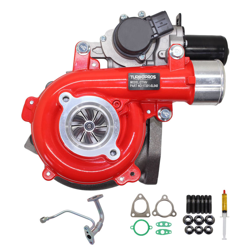 Load image into Gallery viewer, GEN1 High Flow Turbo Charger With Genuine Oil Feed Pipe For Toyota Hilux 1KD-FTV 3.0L