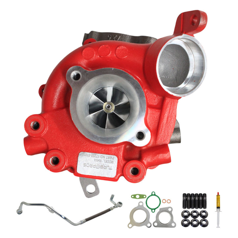 Load image into Gallery viewer, GEN1 High Flow Turbo Charger With Genuine Oil Feed Pipe For Toyota LandCruiser 200 Series VDJ200 1VD-FTV 4.5L Passenger Side