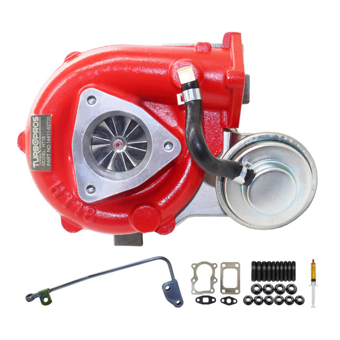 Load image into Gallery viewer, GEN1 High Flow Turbo Charger With Genuine Oil Feed Pipe For Nissan Patrol GU TD42 4.2L HT18