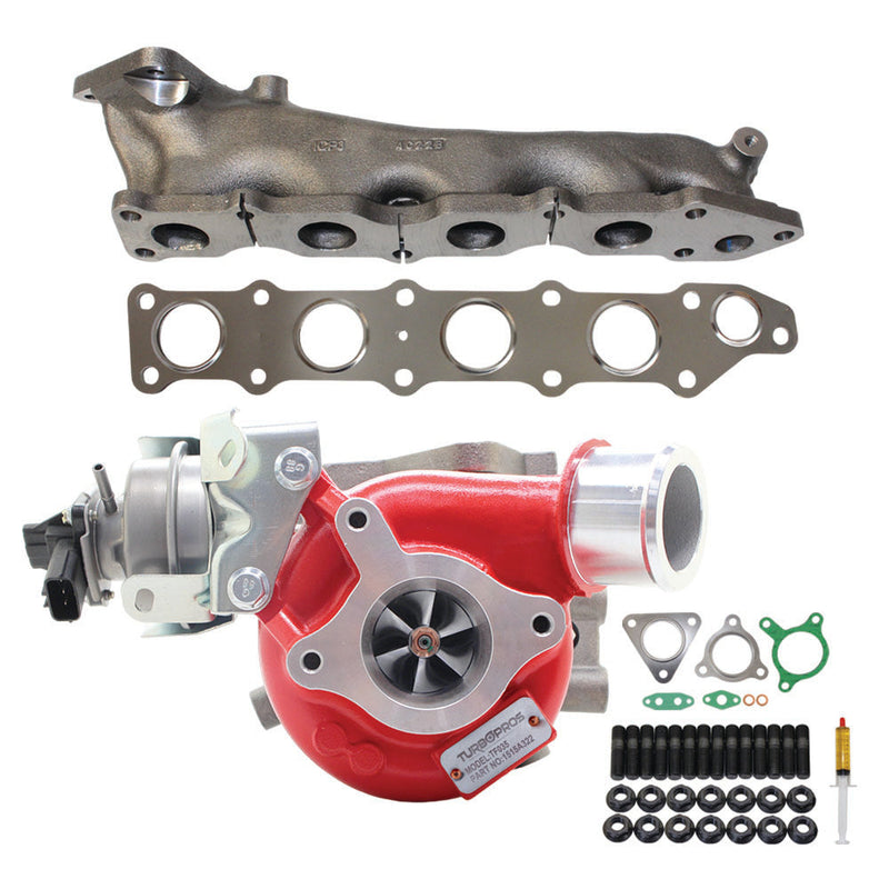 Load image into Gallery viewer, GEN1 High Flow Turbo Charger With Genuine Exhaust Manifold, Gasket & Stud Kit For Mitsubishi Triton MR 4N15 2.4L 2019 Onwards