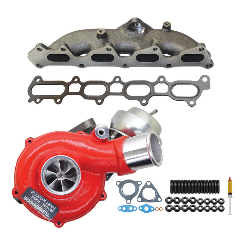 Load image into Gallery viewer, GEN1 High Flow Turbo Charger With Genuine Exhaust Manifold, Gasket & Stud Kit For Mitsubishi Challenger 4D56 2.5L VT16