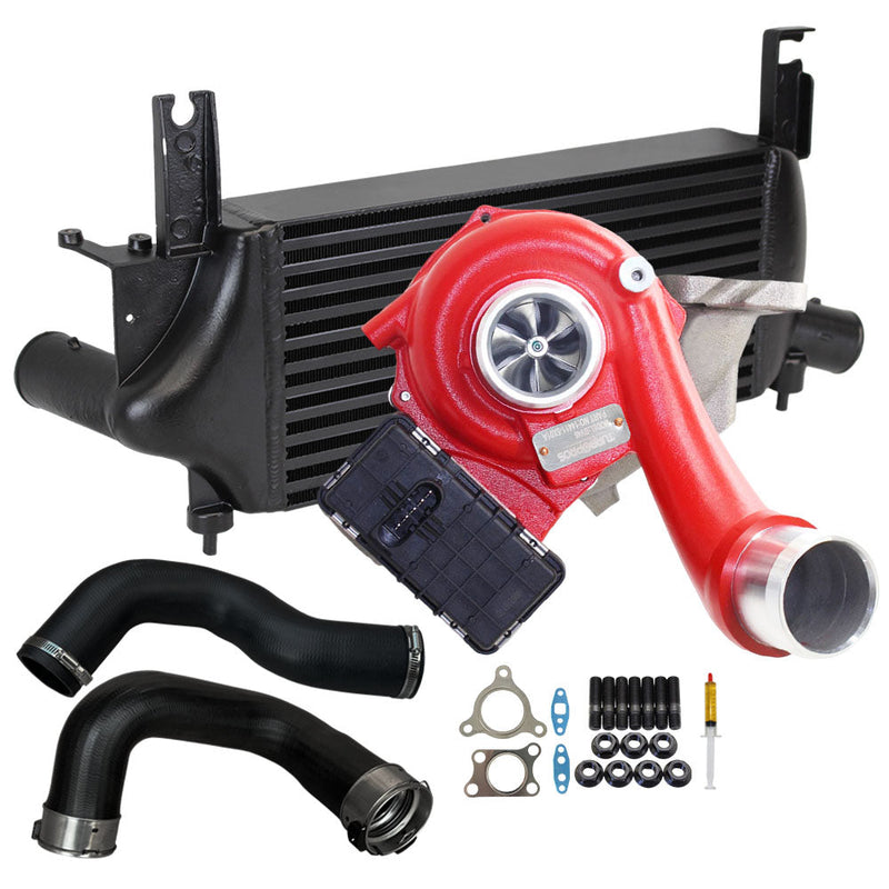 Load image into Gallery viewer, GEN1 High Flow Turbo Charger With 75mm Intercooler & Hoses For Nissan Pathfinder R51 YD25 2.5L 2010 Onwards