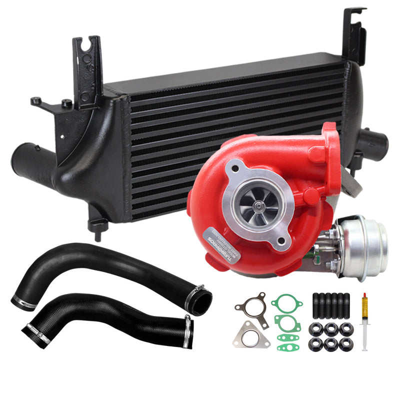 Load image into Gallery viewer, GEN1 High Flow Turbo Charger With 75mm Intercooler & Hoses For Nissan Pathfinder R51 YD25 2.5L 3 Bolts