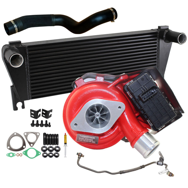 Load image into Gallery viewer, GEN1 High Flow Turbo Charger With 70mm Intercooler & Hose And Genuine Oil Feed Pipe For Ford Everest UA 2.2L 2015 Onwards