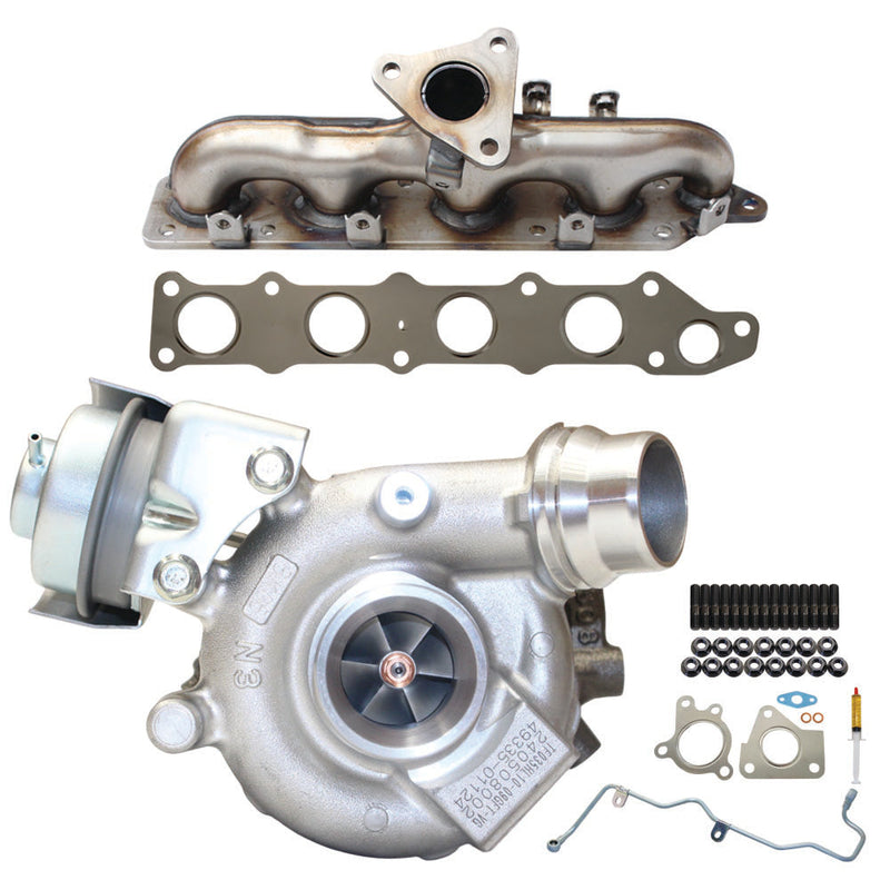 Load image into Gallery viewer, Genuine Turbo Charger With Genuine Exhaust Manifold, Oil Feed Pipe, Gasket & Stud Kit For Mitsubishi Outlander / ASX 4N14 2.2L 1515A238
