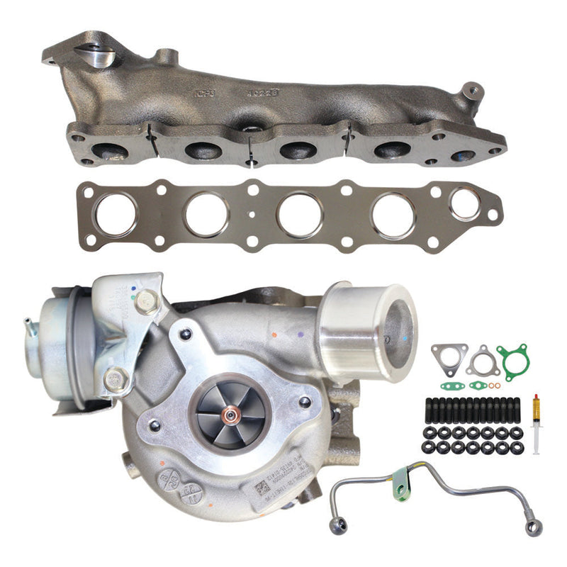 Load image into Gallery viewer, Genuine Turbo Charger With Genuine Exhaust Manifold, Oil Feed Pipe, Gasket & Stud Kit For Mitsubishi Triton MQ / Pajero Sport 4N15 2.4L 1515A295