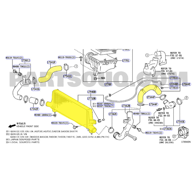 Load image into Gallery viewer, Upgrade Billet Turbo Charger With 52mm Intercooler & Hoses For Toyota Hilux 1GD-FTV 2.8L 2015-2020