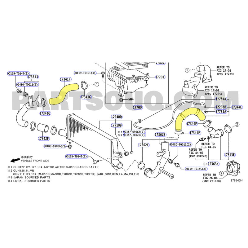 Load image into Gallery viewer, Upgrade Aluminium 52mm Intercooler & Hoses For Toyota Hilux 1GD-FTV 2.8L 2015-2020