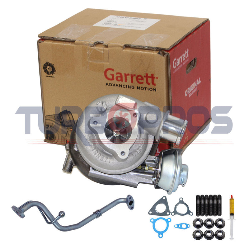 Load image into Gallery viewer, Genuine Turbo Charger GT2052V With Genuine Oil Feed Pipe For Nissan Patrol GU ZD30 3.0L 724639-5006S Fits Early DI 2000-2002