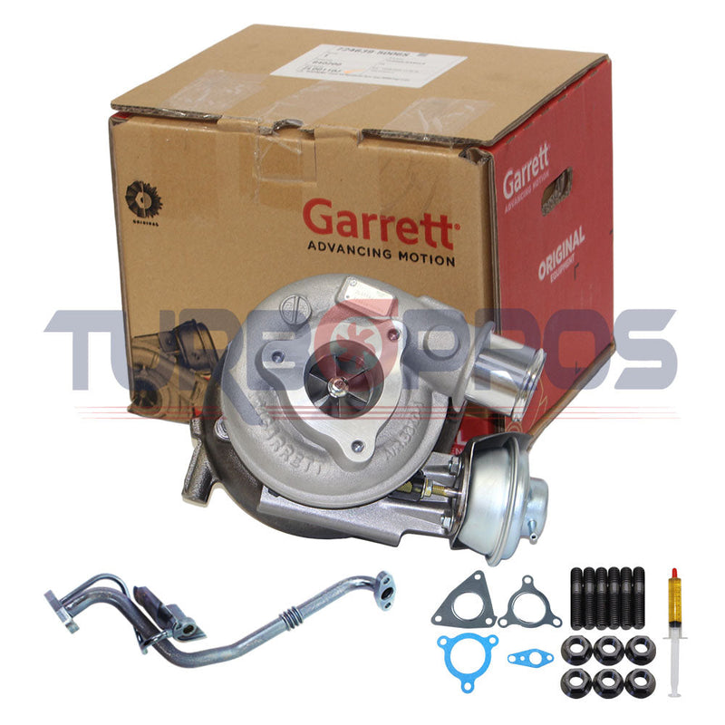 Load image into Gallery viewer, Genuine Turbo Charger GT2052V With Genuine Oil Feed Pipe For Nissan Patrol GU ZD30 3.0L 724639-5006S Fits Late DI 01/2002-12/2006