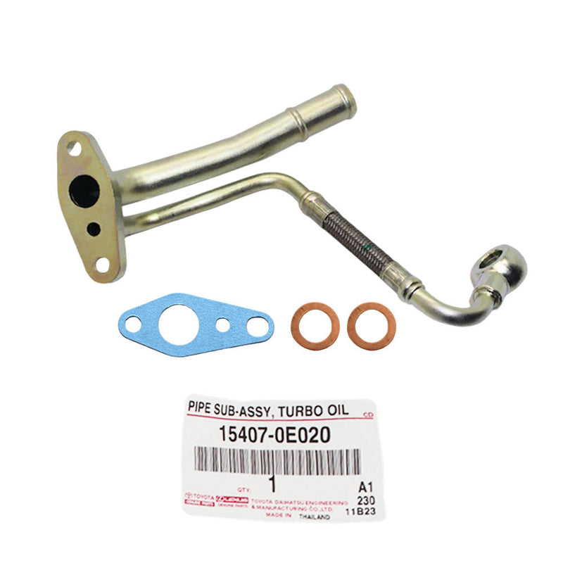 Load image into Gallery viewer, Genuine Turbo Charger Oil Feed & Return Pipe With Gaskets For Hilux / Prado / Fortuner / HiAce 1GD-FTV 2.8L