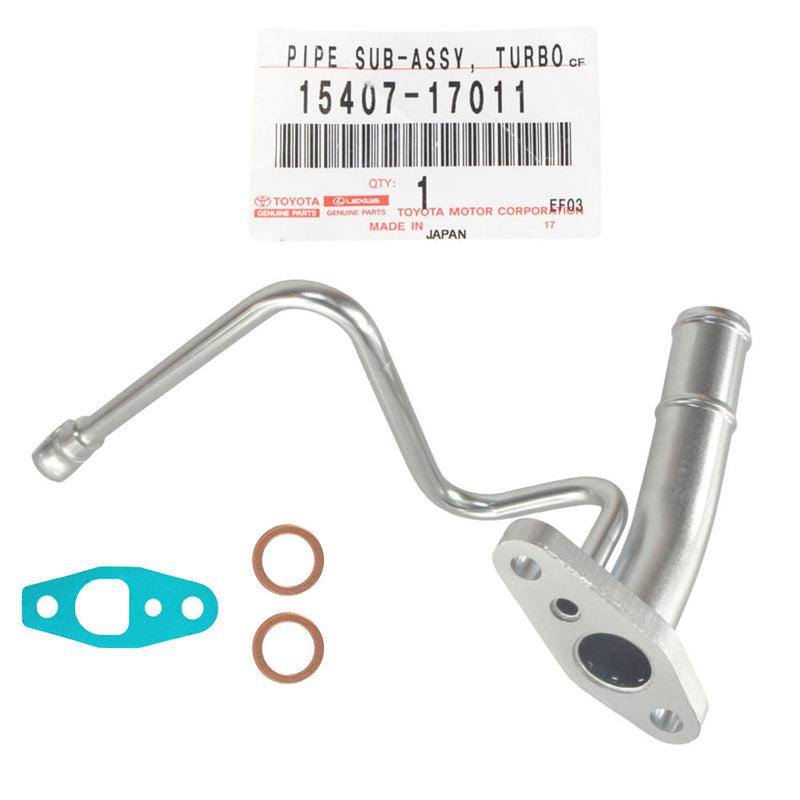 Load image into Gallery viewer, Genuine Turbo Charger Oil Feed & Return Pipe With Gaskets For Toyota LandCruiser 80 Series HDJ80 1HD-T 4.2L