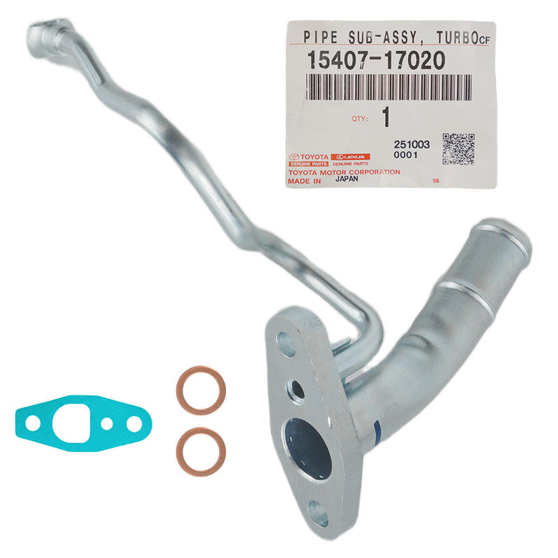 Load image into Gallery viewer, Genuine Turbo Charger Oil Feed & Return Pipe With Gaskets For Toyota LandCruiser 100 Series HDJ100 1HD-FTE 4.2L