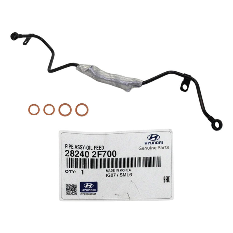 Load image into Gallery viewer, Genuine Turbo Charger Oil Feed Pipe With Gaskets For Kia Sorento D4HB 2.2L 2009 Onwards