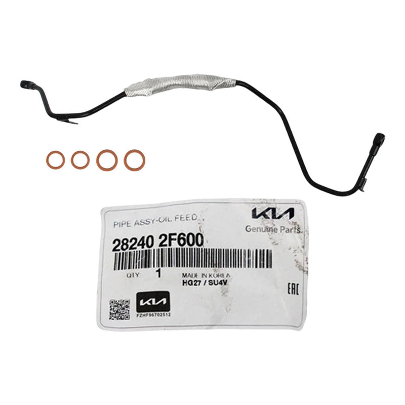 Load image into Gallery viewer, Genuine Turbo Charger Oil Feed Pipe With Gaskets For Kia Sorento/Carnival/Hyundai Santa Fe D4HB 2.2L 2014 Onwards