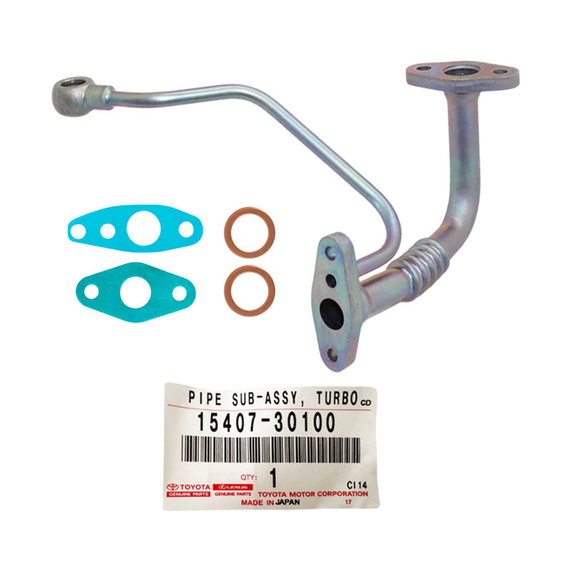 Load image into Gallery viewer, Genuine Turbo Charger Oil Feed & Return Pipe With Gaskets For Toyota Hilux 1KD-FTV 3.0L