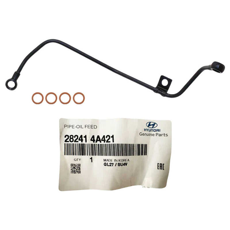 Load image into Gallery viewer, Genuine Turbo Charger Oil Feed Pipe With Gaskets For Hyundai iLoad/iMax D4CB 2.5L