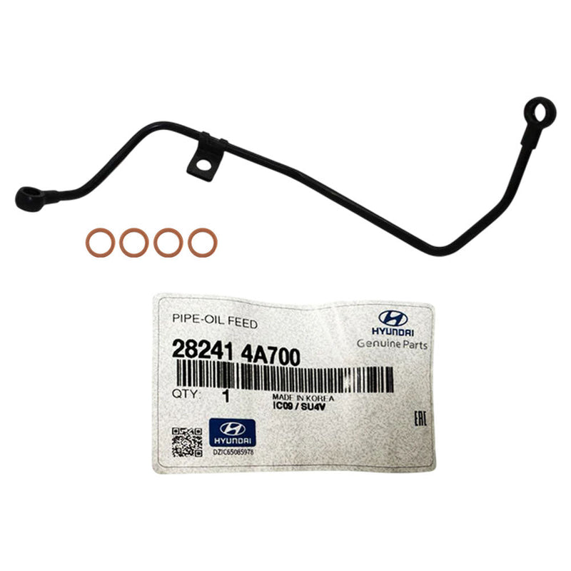 Load image into Gallery viewer, Genuine Turbo Charger Oil Feed Pipe With Gaskets For Hyundai iLoad/iMax D4CB 2.5L 2012 Onwards