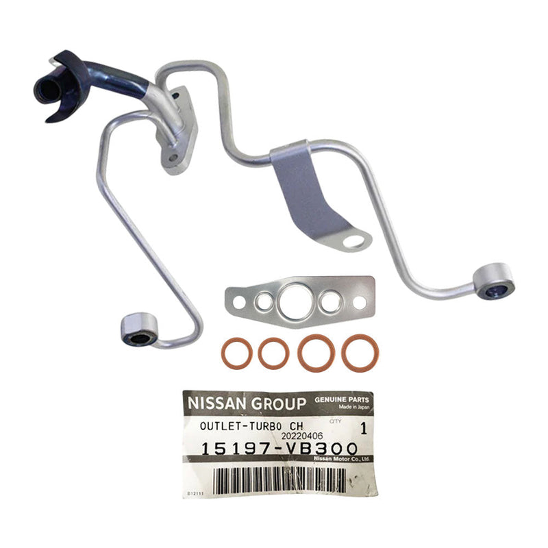 Load image into Gallery viewer, Genuine Turbo Charger Oil Feed & Return Pipe With Gaskets For Nissan Patrol GU RD28 2.8L