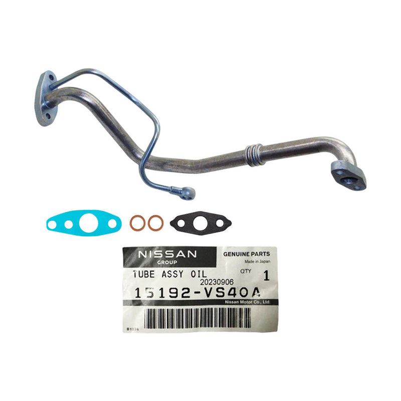 Load image into Gallery viewer, Genuine Turbo Charger Oil Feed & Return Pipe With Gaskets For Nissan Patrol GU ZD30 3.0L Fits CRD 2007-