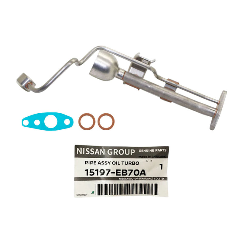 Load image into Gallery viewer, Genuine Turbo Charger Oil Feed & Return Pipe With Gaskets For Nissan Navara D40 YD25 2.5L