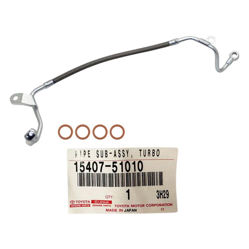 Load image into Gallery viewer, Genuine Turbo Charger Oil Feed Pipe With Gaskets For Toyota LandCruiser 70 Series 1VD-FTV V8 4.5L