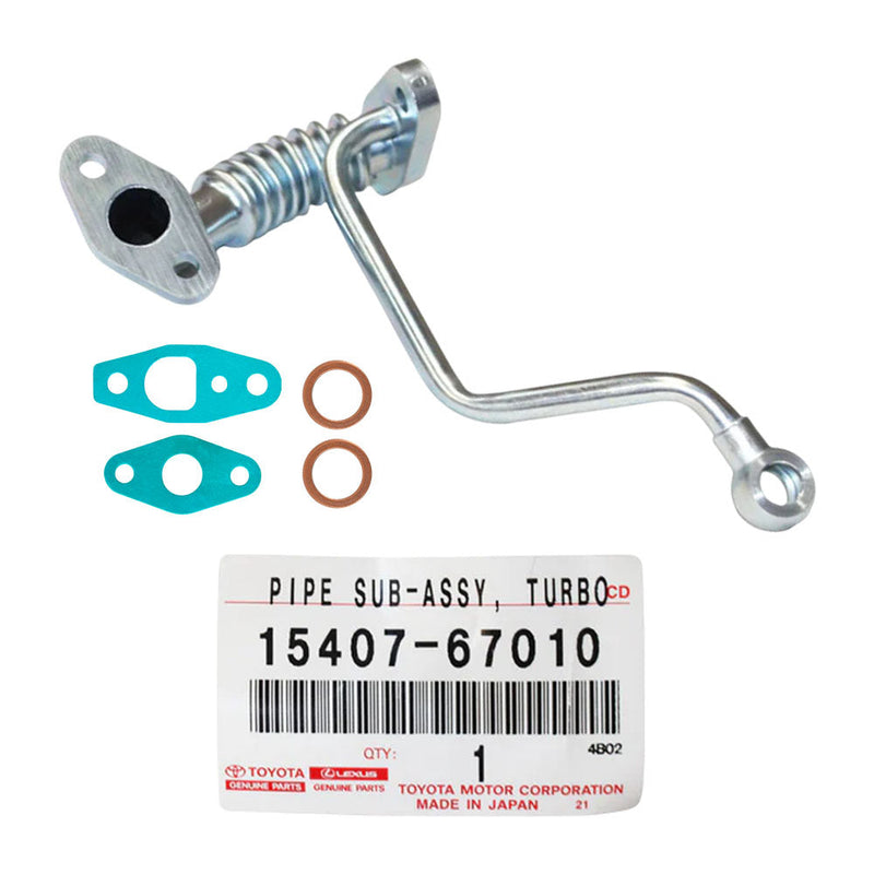 Load image into Gallery viewer, Genuine Turbo Charger Oil Feed & Return Pipe With Gaskets For Toyota Land Cruiser/Prado/HiAce/4Runner/Hilux 1KZ-TE 3.0L