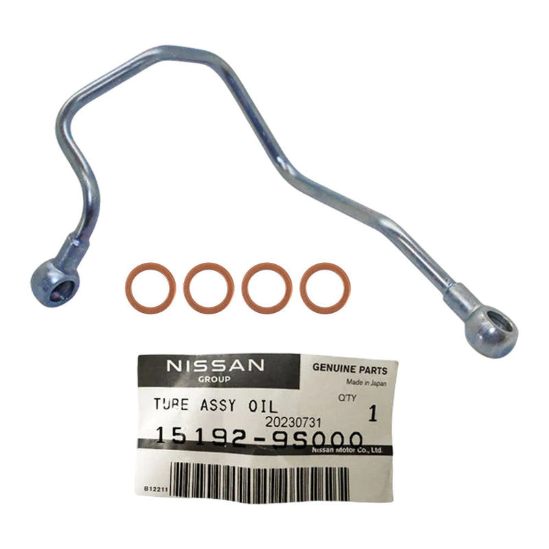 Load image into Gallery viewer, Genuine Turbo Charger Oil Feed Pipe With Gaskets For Nissan Navara D22 ZD30 3.0L