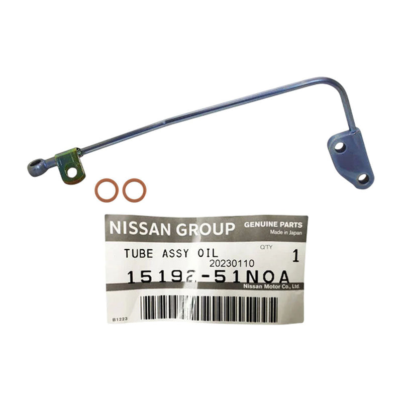 Load image into Gallery viewer, Genuine Turbo Charger Oil Feed Pipe With Gaskets For Nissan Patrol GU TD42 4.2L