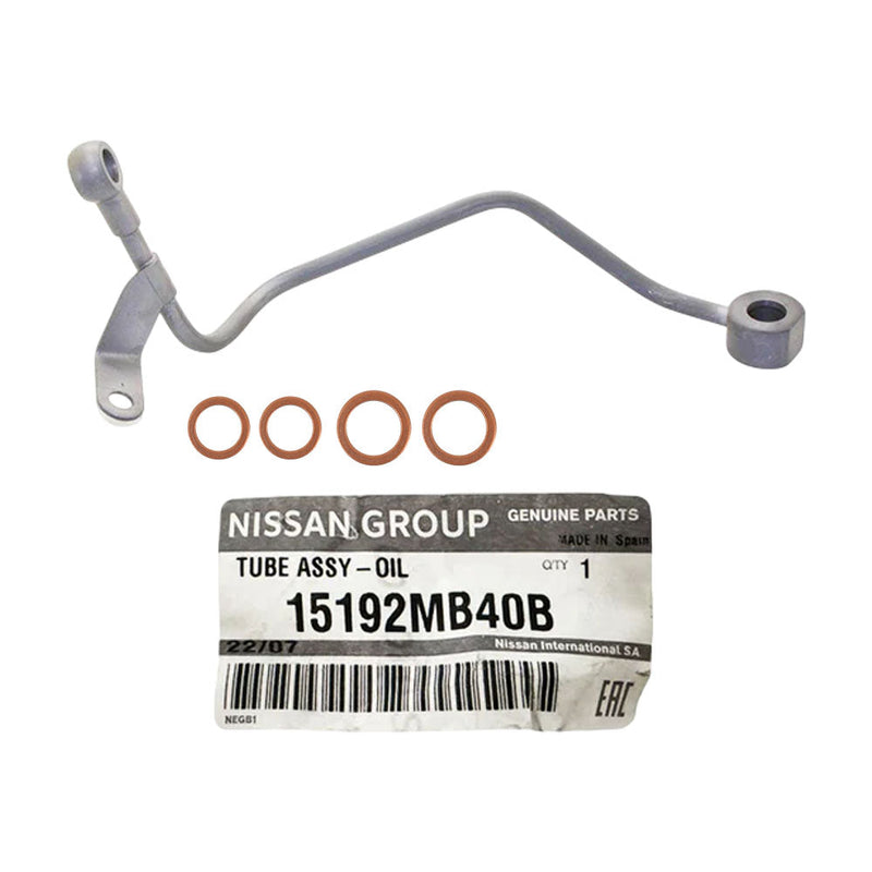 Load image into Gallery viewer, Genuine Turbo Charger Oil Feed Pipe With Gaskets For Nissan Navara D22 YD25 2.5L