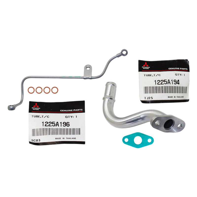 Load image into Gallery viewer, Genuine Turbo Charger Oil Feed & Return Pipe With Gaskets For Mitsubishi Triton MN/Challenger 4D56 2.5L