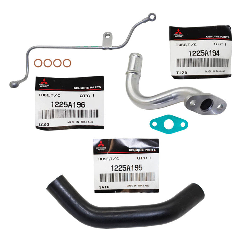 Load image into Gallery viewer, Genuine Turbo Charger Oil Feed, Return Pipe & Return Hose With Gaskets For Mitsubishi Challenger/Triton MN 4D56 2.5L