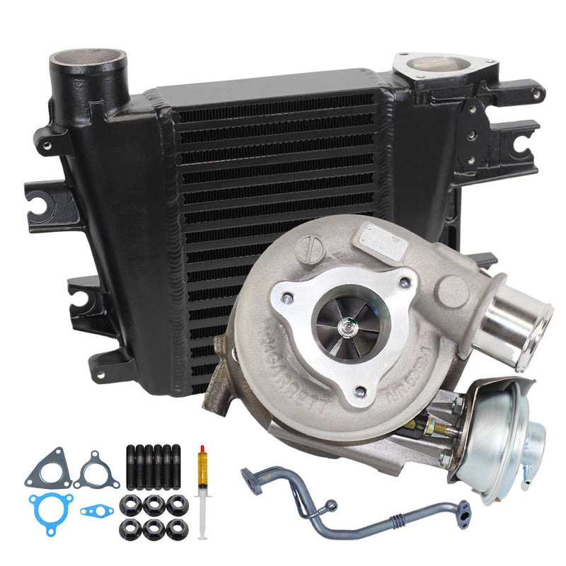 Load image into Gallery viewer, Genuine Turbo Charger & Oil Feed Pipe With 65mm Intercooler For Nissan Patrol GU ZD30 3.0L Direct Injection 2000-2007