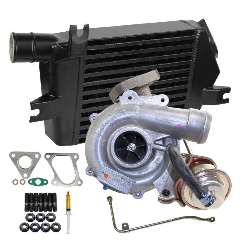 Load image into Gallery viewer, Genuine Turbo Charger & Oil Feed Pipe With 60mm Intercooler For Mitsubishi Challenger 4D56 2.5L VT10