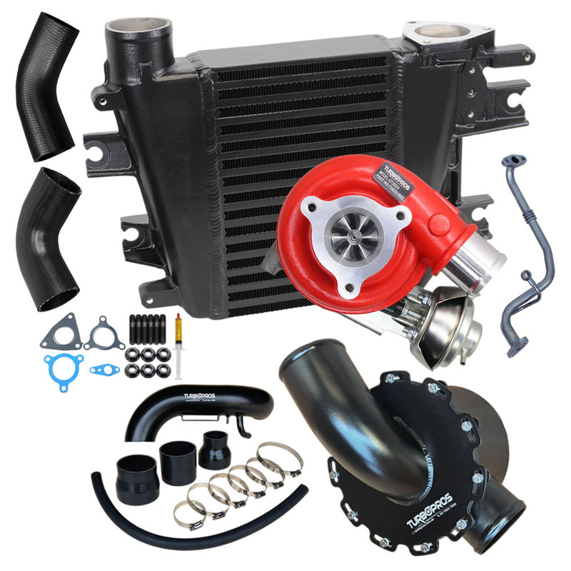 Load image into Gallery viewer, GEN1 High Flow Turbo, Intercooler, Airbox and Piping Kit For Nissan Patrol ZD30 3.0L Fits Early DI 2000-2002