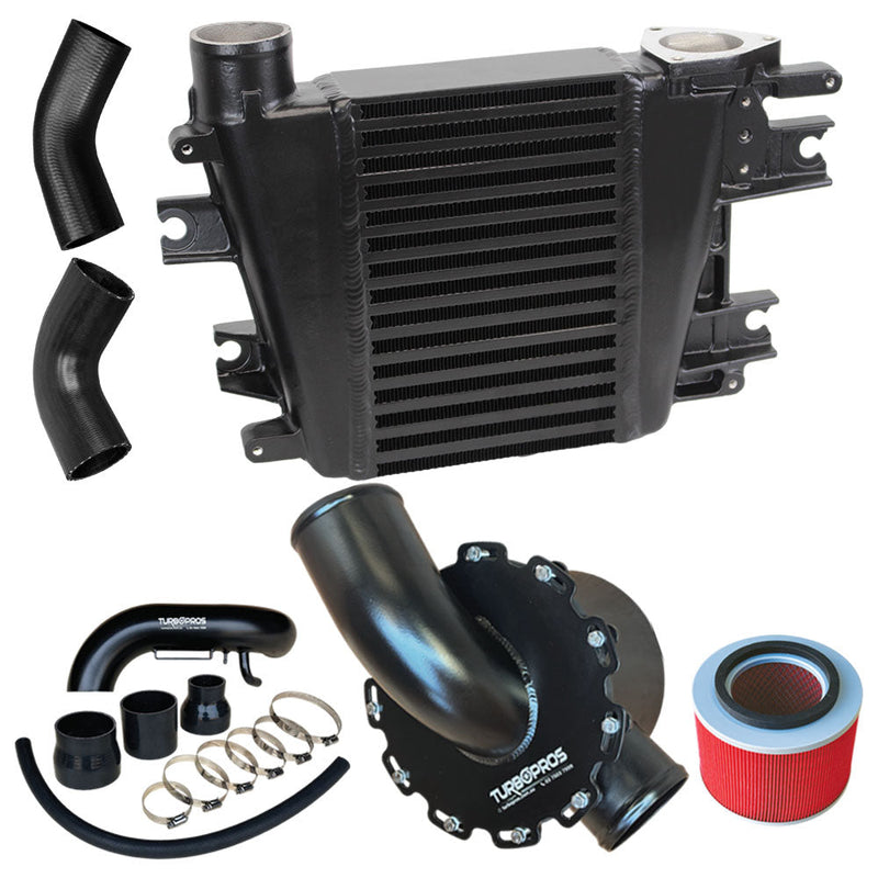 Load image into Gallery viewer, Upgrade Aluminium Intercooler, Airbox and Piping Kit For Nissan Patrol ZD30 3.0L Direct Injection 2000-2007