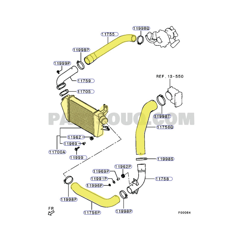 Load image into Gallery viewer, Premium Intercooler & Hoses For Mitsubishi Triton MN 4D56 2.5L
